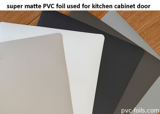 Μαύρο Super Matte διακοσμητικό φύλλο PVC για πόρτες ντουλαπιών κουζίνας