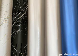 Υψηλή γυαλιστερή 0,18 χιλιοστά ρολά από φύλλο PVC επίπλων για διακόσμηση εσωτερικής επιφάνειας