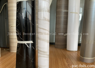 Λευκό μαρμάρινο σχεδιασμό PVC μεμβράνη ταινία ρολό για την διακόσμηση επιτραπέζιου επιπέδου