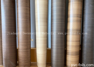 0.18mm Χρυσή βελανιδιά ξύλο κόκκος PVC ταινία επίπλων για πλαστικό περιτύλιγμα προφίλ
