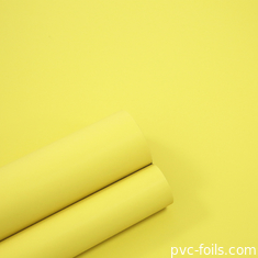 Κίτρινο χρώμα PVC διακοσμητική ταινία Super Matte για πόρτες ντουλάπις υπνοδωματίου