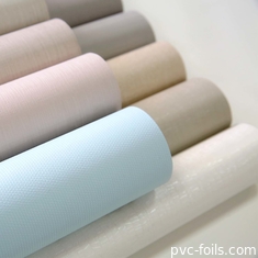 Σχεδιασμός υφασματικής υφής PVC διακοσμητικό ρολό για καλύμματα επίπλων