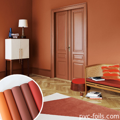 Υπερ-ματ αντι-αποτυπώματα μεμβράνης PVC για εσωτερικές πόρτες