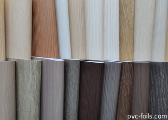 Πίνακας διακόσμησης PVC με σπόρους ξύλου υπερ-ματ για περιτύλιξη προφίλ και πίνακα WPC