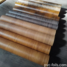 0.14mm PVC διακοσμητική πλαστική ταινία ξύλινη υφή ανάγλυφη ταινία ξύλο σχεδιασμός για πλαστικό φύλλο