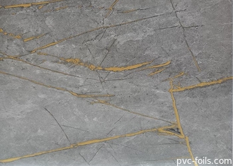 φύλλο αλουμινίου PVC 0.50mm το διακοσμητικό για την κάλυψη των επίπλων υψηλών σχολιάζει το μαρμάρινο σιτάρι τέρματος