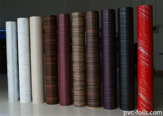 Υψηλή λάμψη Φύλλο έπιπλα PVC Roll Cabinet Φύλλο πόρτας 0.12-0.25mm