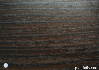Αυτοκόλλητη ξύλινη επίδραση 0.25mm μεταλλινών πορτών PVC φύλλων αλουμινίου επίπλων