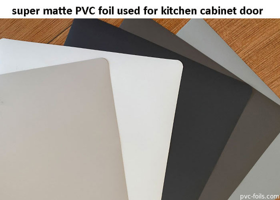 Μαύρο Super Matte διακοσμητικό φύλλο PVC για πόρτες ντουλαπιών κουζίνας