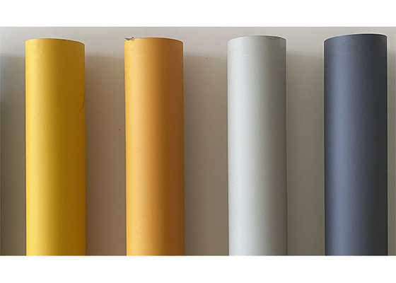 Κίτρινο στερεό φύλλο αλουμινίου 0.05mm0.50mm PVC χρώματος για την κάλυψη επίπλων