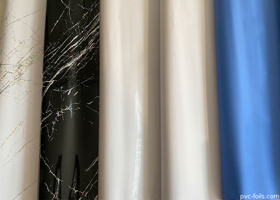 Υψηλή γυαλιστερή 0,18 χιλιοστά ρολά από φύλλο PVC επίπλων για διακόσμηση εσωτερικής επιφάνειας