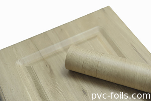 Έπιπλα Φόρμα επιφάνειας PVC Σχεδιασμός κόκκων ξύλου Δυνατότητα προσαρμοσμένη για στρώση