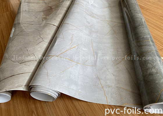 Υψηλής λαμπρότητας μαρμάρινο φαινόμενο PVC διακοσμητική ταινία ROHS πιστοποιημένη κατασκευή