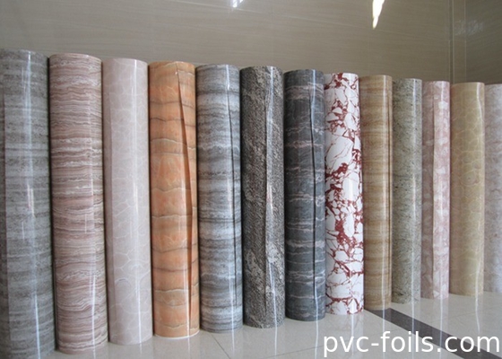 Λευκό μαρμάρινο σχεδιασμό PVC μεμβράνη ταινία ρολό για την διακόσμηση επιτραπέζιου επιπέδου