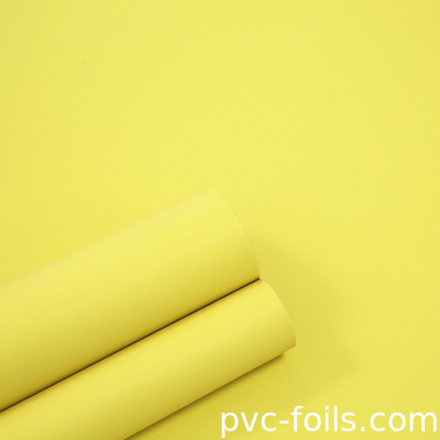 Κίτρινο χρώμα PVC διακοσμητική ταινία Super Matte για πόρτες ντουλάπις υπνοδωματίου