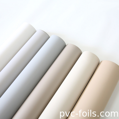 Φόρμα για έπιπλα PVC στερεών χρωμάτων για πόρτες με μεμβράνη