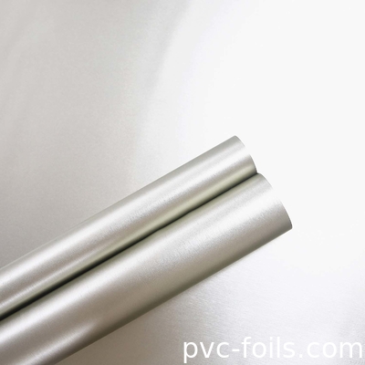 Λάμιναριστική ταινία από PVC με γυαλιστερή μεταλλική ασημένια ύλη για την επιφάνεια επίπλων