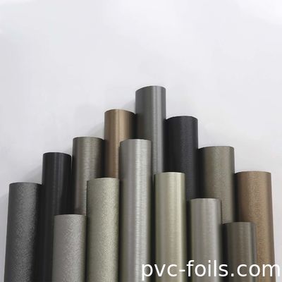 Μεταλλική ασημένια χρώμα αυτοκόλλητη ταινία PVC σε ρόλο για διακόσμηση επιφάνειας