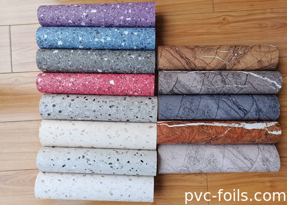 Νέο μαρμάρινο σχεδιασμό PVC αυτοκόλλητες ταινίες PVC για κάλυψη επίπλων