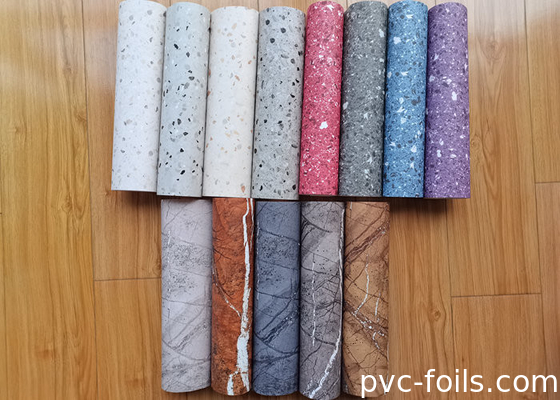 Νέο μαρμάρινο σχεδιασμό PVC αυτοκόλλητες ταινίες PVC για κάλυψη επίπλων