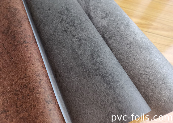 Σύγχρονη γκρίζα τσιμέντο υφή PVC διακοσμητικό φιλμ για τοίχους