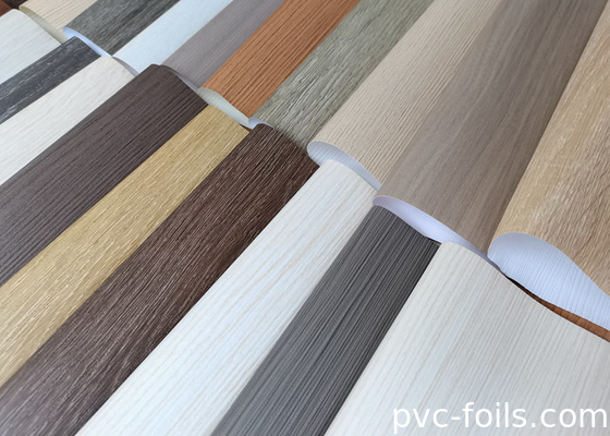 Φόρμα περιτύλιξης PVC από κόκκους ξύλου τικ για έργα ανακαίνισης επίπλων