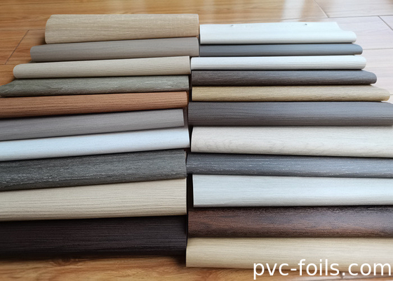 Φόρμα περιτύλιξης PVC από κόκκους ξύλου κερασιού για το σχεδιασμό ειδικών επίπλων