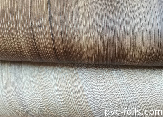 Τριδιάστατο ανάγλυφο υλικό PVC για έπιπλα με κόκκους ξύλου για προσαρμοσμένα εσωτερικά σχέδια