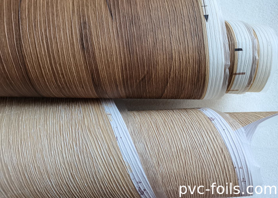 Τριδιάστατο ανάγλυφο υλικό PVC για έπιπλα με κόκκους ξύλου για προσαρμοσμένα εσωτερικά σχέδια
