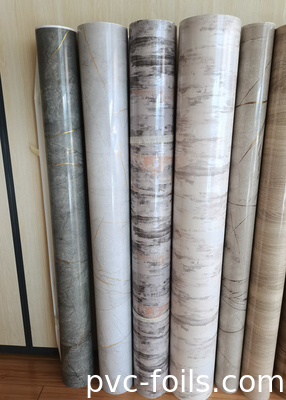 1400 mm γυαλιστερή μαρμάρινη ταινία PVC για εφαρμογές μεσαίου τύπου μεμβράνης κενού