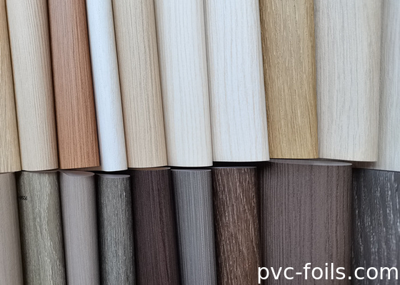 Υπερματ ξύλινη υφή PVC διακοσμητική ταινία για πίνακα WPC και περιτύλιξη προφίλ