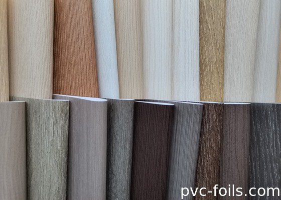 Πίνακας διακόσμησης PVC με σπόρους ξύλου υπερ-ματ για περιτύλιξη προφίλ και πίνακα WPC