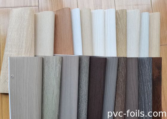 Πίνακας διακόσμησης PVC με σπόρους ξύλου υπερ-ματ για περιτύλιξη προφίλ και πίνακα WPC