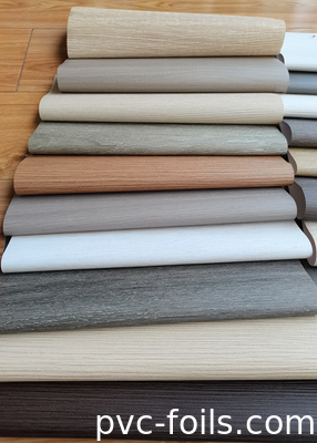 Φωτογραφία διακόσμησης PVC από φυσικό δρύινο ξύλο για προφίλ παραθύρων και θυρών