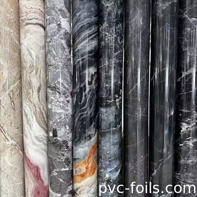 Ψηφιακή εκτύπωση μαρμάριου PVC διακοσμητικής ταινίας για έργα επιφάνειας επίπλων και λαμινισμού