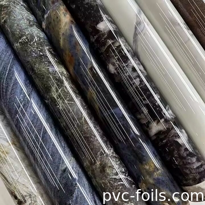 2025 Φόρμα Λαμινισμού PVC με επιπτώσεις μαρμάρου για πόρτες και φύλλα PVC