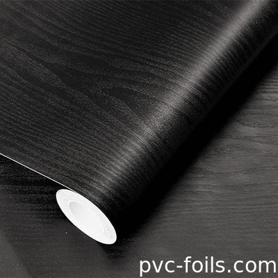 Αδιάβροχη ψηφιακή εκτύπωση ξύλινο κόκκο PVC διακοσμητικό φιλμ για έπιπλα και διακόσμηση ντουλάπιων
