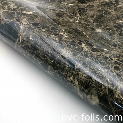 Υψηλής λάμψης μαρμάρινο φαινόμενο PVC μεμβράνη για εσωτερική διακόσμηση