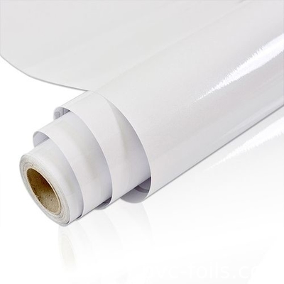 Σκουπίδια από PVC με στερεόχρωμα, λευκό, γυαλιστερό, αυτοκόλλητο - εύκολο να ξεφλουδιστεί και να κολλήσει για την κουζίνα