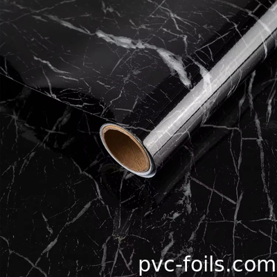 Ανθεκτικό μαρμάρινο φαινόμενο PVC λαμιναρισμένο φιλμ για κουζίνα και έπιπλα