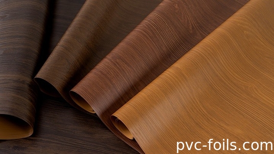 Ιταλία Wood Look PVC Έπιπλα Διακοσμητικό Φόλμ για Πύλες - Μεικτό λάδι Απομίμηση ξύλου σχεδιασμού