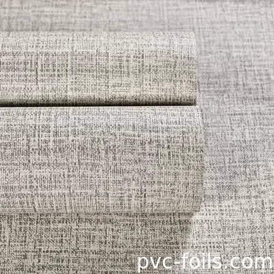 Υφασματική υφή Στερεόχρωμο PVC αυτοκόλλητο φιλμ για την διακόσμηση ξενοδοχείων