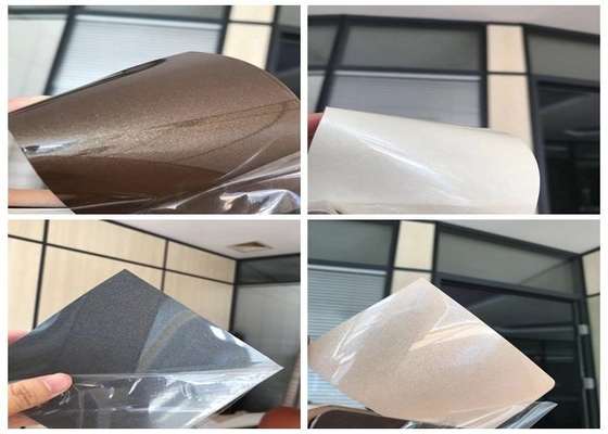 Υψηλός σχολιάστε τη διακοσμητική ταινία PVC σπινθηρίσματος για τις πόρτες 0.15mm γραφείων κουζινών